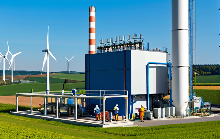 그린 수소에 대한 소비자 인식 조사 - Electrolysis Plant with Wind Turbines**

"A modern electrolysis plant producing green hydrogen, with...