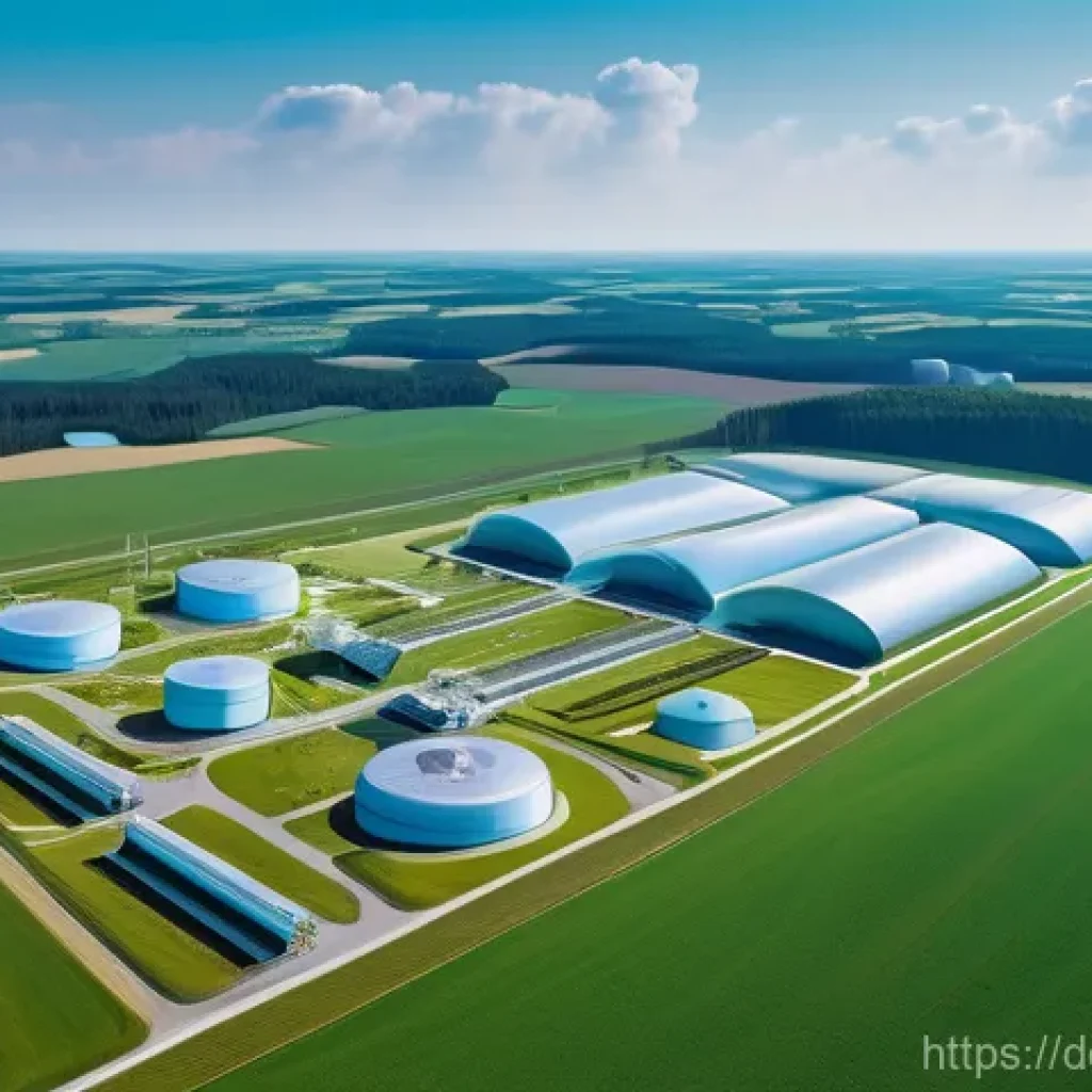 그린 수소 프로젝트의 경제적 성과 - **Prompt:** A sprawling, highly advanced green hydrogen core network stretching across a modern Germ...