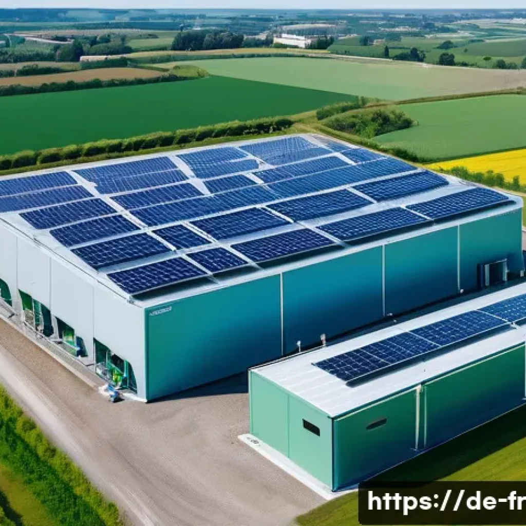 그린 수소 생산을 위한 투자 유치 방안 - A high-tech green hydrogen production facility in Germany, showcasing modern PEM electrolyzers with ...