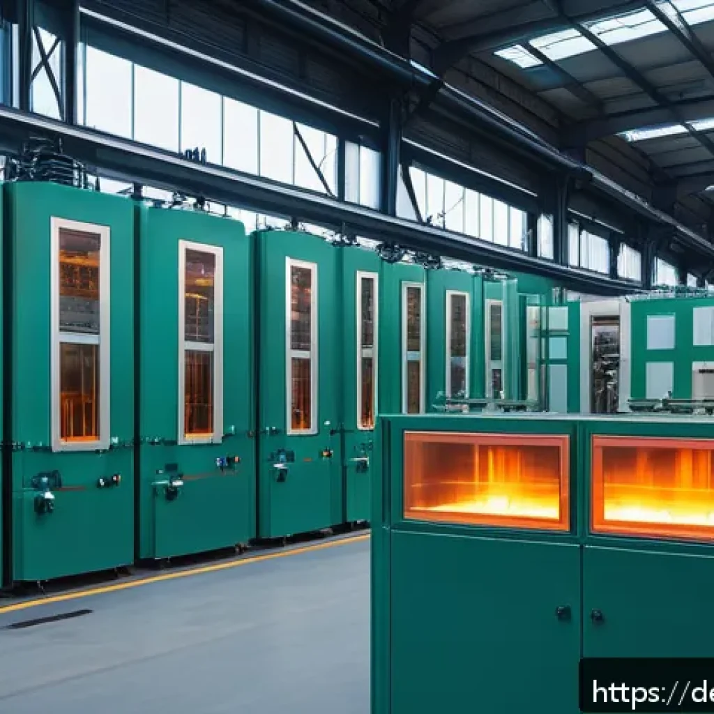 그린 수소 경제의 시장 경쟁력 - A detailed industrial scene showing a modern German steel manufacturing plant transitioning to green...